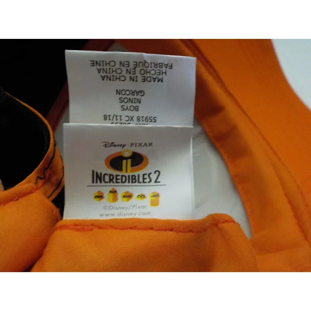 NWT Incredibles 2 Snapback Disney Pixar Boys Hat Black Gray Orange